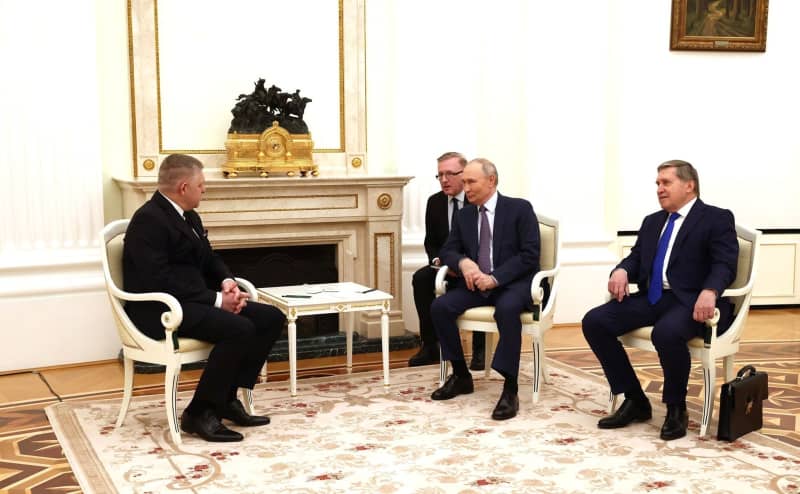 Slovakian leader meets with Putin in Moscow